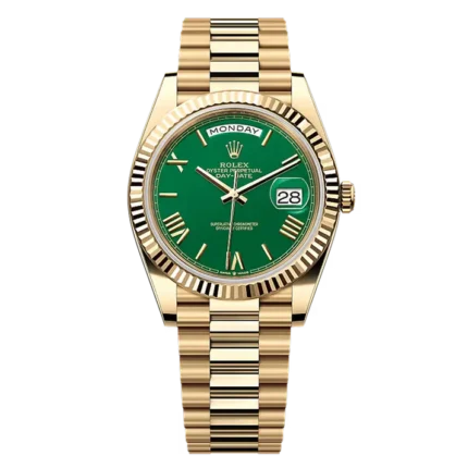Rolex Day Date 40 - Green, Fluted