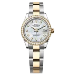 Datejust 31 yellow gold and diamonds